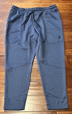 Spyder Active Blue 4 Pocket Mens XL Fleece ProwB Jogger Sweatpants Track Pants