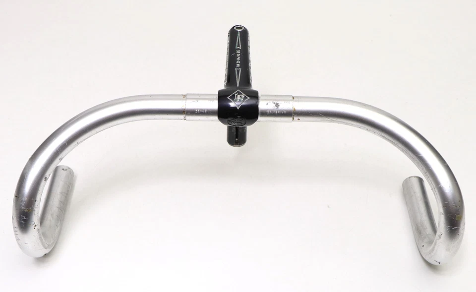 Cinelli 1R quill stem 100mm Paletti engraved with Criterium handlebar 40cm - Immagine 2 di 4