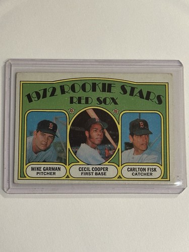 1972 Topps Red Sox Rookie Stars Carlton Fisk #79- NRMT!