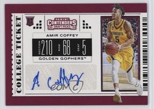 2019-20 Panini Contenders Draft Picks College Ticket Amir Coffey #116 Auto 1s6p