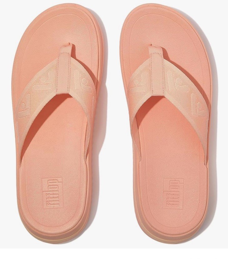 APL FitFlop sandali donna surf tessitura punta zeppa blush taglia 10 spiaggia