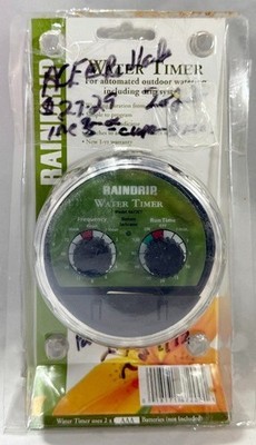 Raindrip R672CT  Black Battery Operated Electronic Analog Water Timer Automated