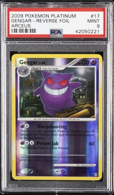 2009 POKEMON PLATINUM ARCEUS #17 GENGAR-REVERSE FOIL PSA 9 | eBay