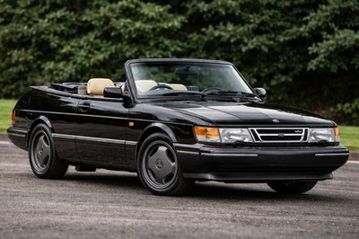 Saab 900 Turbo Cabrio Poster Oldtimer Wandbild Vintage Saab Druck