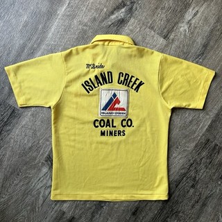 Camisa de boliche vintage años 70 80 Island Creek Coal Company Miners