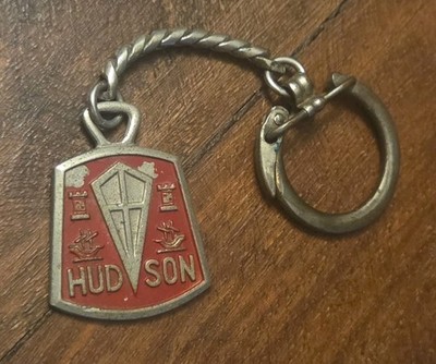 Vintage Metal Keychain, Advertising Hudson Motor Car Co.