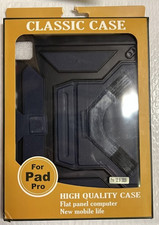 Rugged Case for iPad Pro 12.9 2020 4th Gen Shockproof Stand Cover Navy Blue