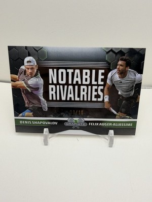 2024 Topps Graphite Notable Rivalries Denis Shapovalov Felix Auger-Aliassime /10