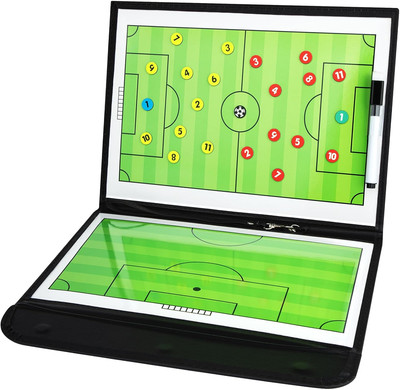 Foldable Football Coaching Board With Magnetic Markers Write And Wipe Design