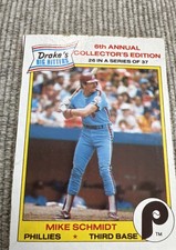 1986 Drake's Big Hitters - Mike Schmidt #26