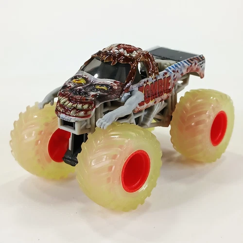 Monster Jam Zombie Monster Diecast Truck 1:64 Scale Glow In The Dark Tires