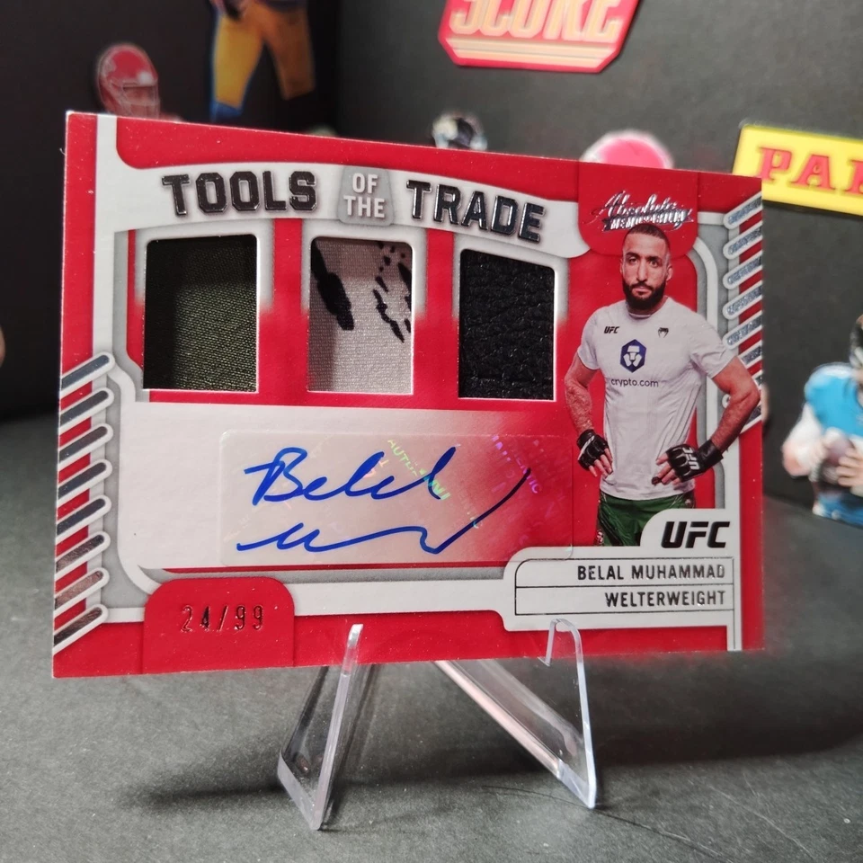 2023 Panini Chronicles UFC - Absolute Tools of the Trade Signatures Belal... - Image 2 of 4