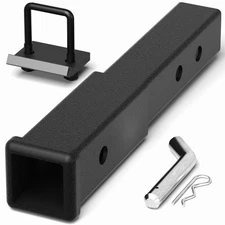 2'' Receiver Extender 5/8'' Pin Hole Tube 3500Lbs Towing Trailer Extension Hitch