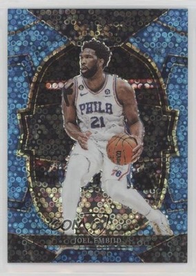 2022 Panini Select Concourse Light Blue Disco Prizm 89/99 Joel Embiid #47 14cm