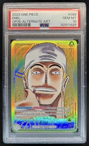 2023 One Piece Enel Alternate Art #OP05-098 PSA 10 GEM MINT