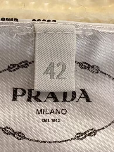 PRADA/Cashmere Blend Knit/Size 42/Wool/White/P24S1L thumbnail 4