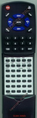 Replacement Remote for AIWA AVDV75U, AVD50, RC8AR01, AVDV75
