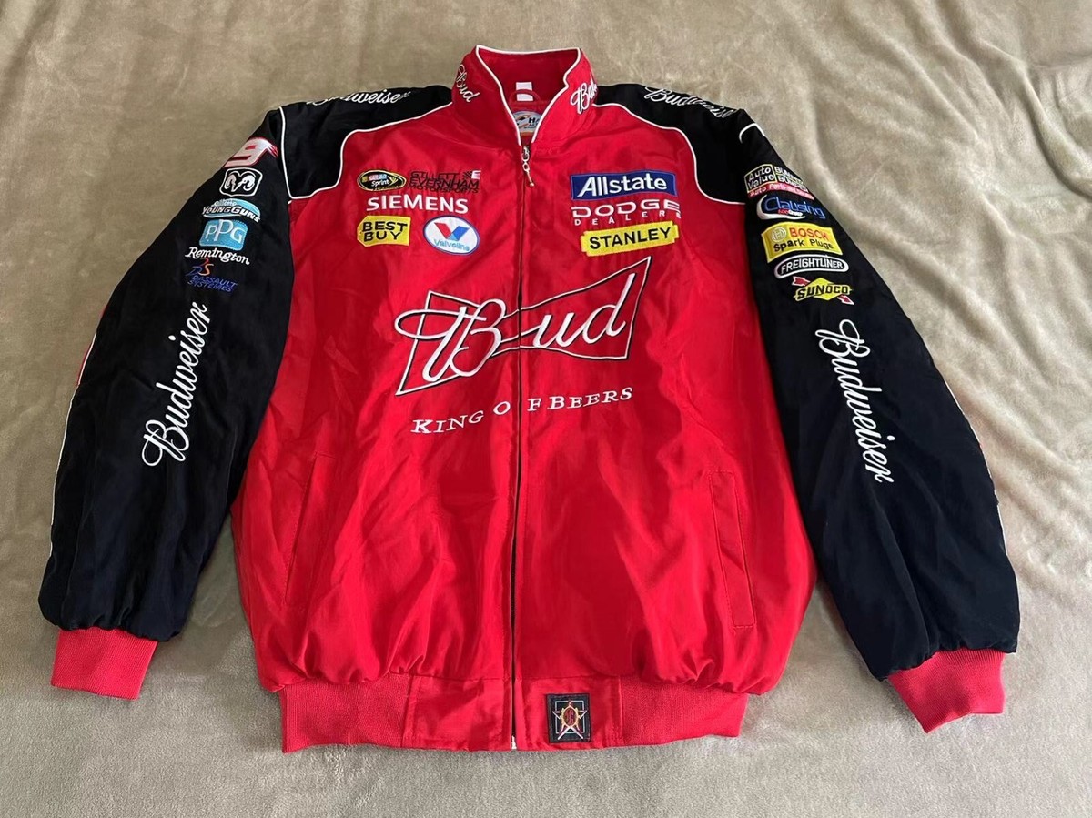 Adult F1 Vintage Racing Jacket, Ebroidered Cotton Padded Adult F1 Vintage Racing Jacket, Ebroidered Cotton Padded