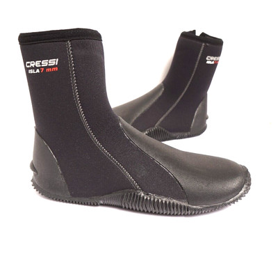 Cressi 7mm ISLA With Soles Cold Water Dive Boot Kayak Watersports Black Size: 13