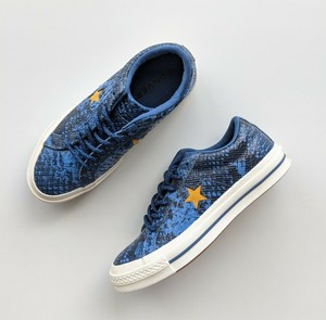 blue and gold converse