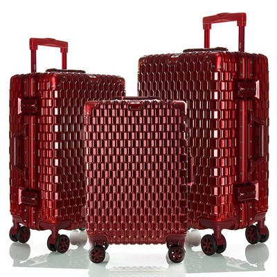 Reise Koffer Trolley Alu-Rahmen Polycarbonat Hartschale TSA Exklusive Kofferset