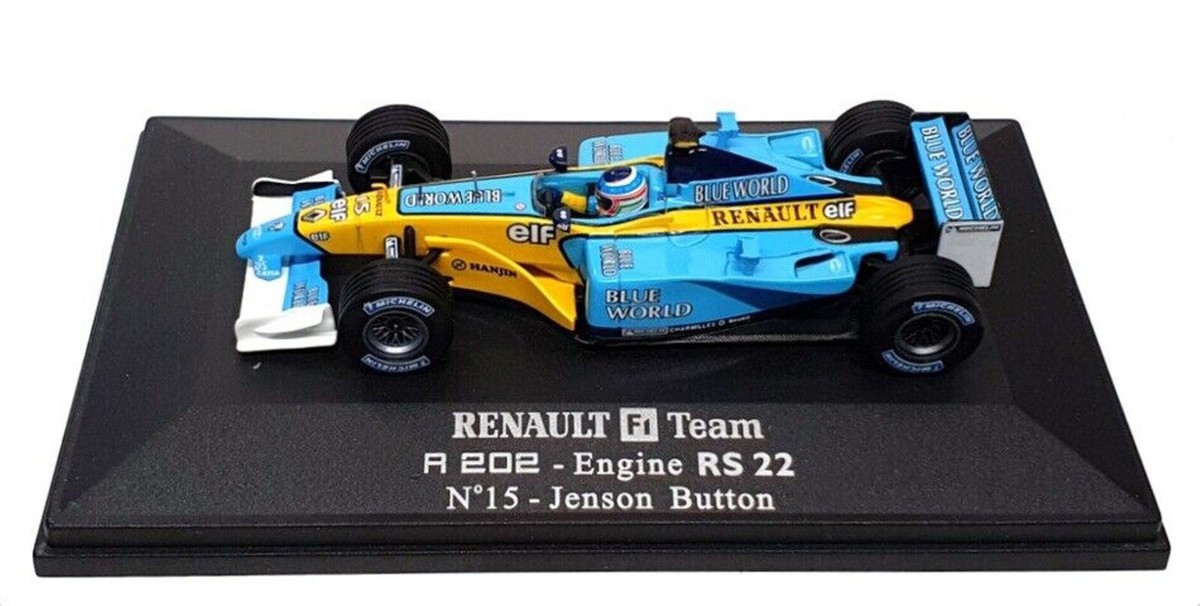 F1 Renault R202 RS22 Button - Universal Hobbies 1/18 - Occasion Boîte
