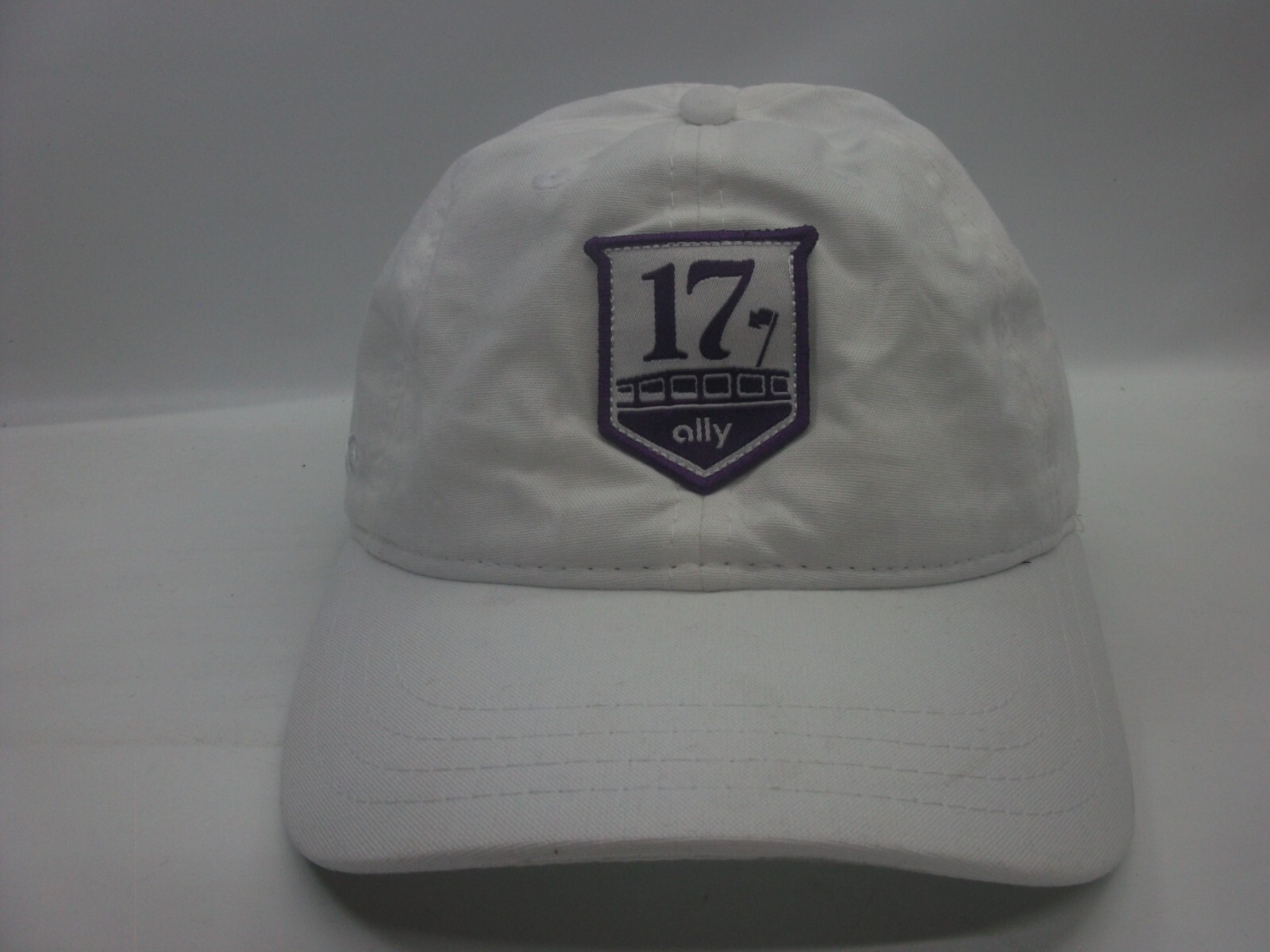 17 Ally Hat White Hook Loop Baseball Cap - image 2