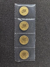 🌟(4) 2015 1/4 oz .9999 Canada Gold Canadian Polar Bear RCM, 1 troy oz TOTAL
