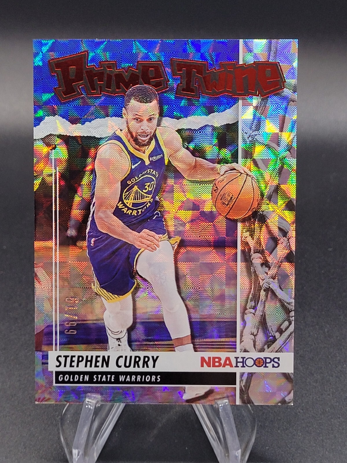 Stephen Curry 2021-22 NBA Hoops Prime Twine Hyper Red /99 Tmall SP Warriors #2