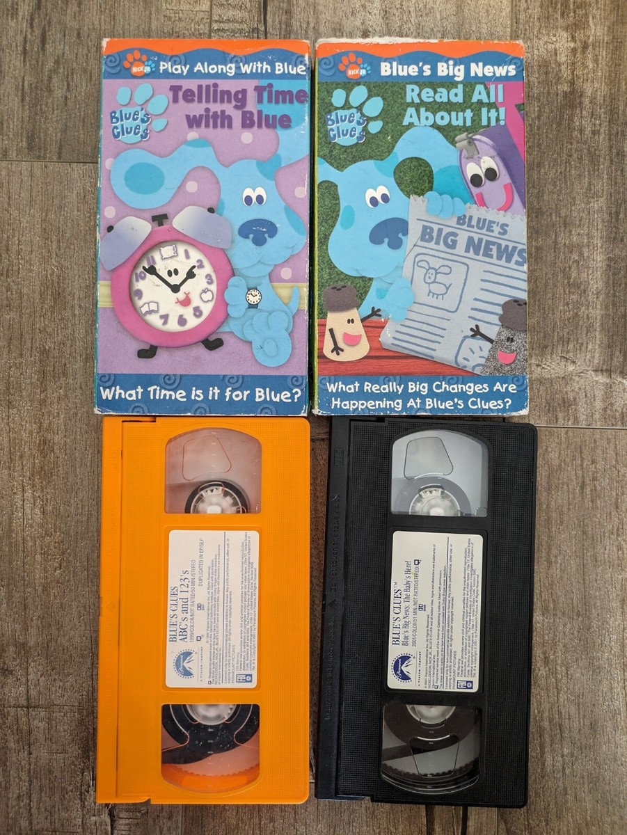 Blue［Times］ VHS Amazon.com: Blue's Clues - Telling Time With Blue [VHS