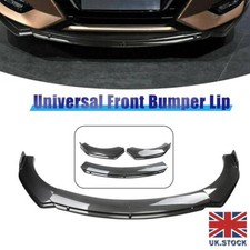 Universal Carbon Fiber ABS Car Lower Front Bumper Lip Spoiler Splitter 4pcs UK