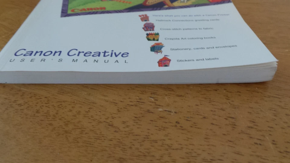 1995 - Manual de impresora creativa Canon  Foto 3 de 4