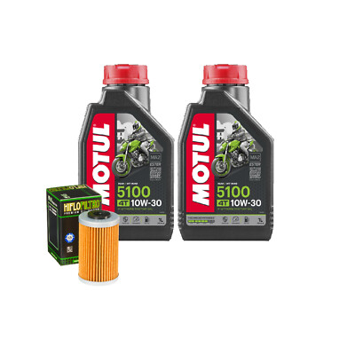Set Service Öl Motul 5100 10W30 Für Husaberg FX450 Cross Country� 2010>2011