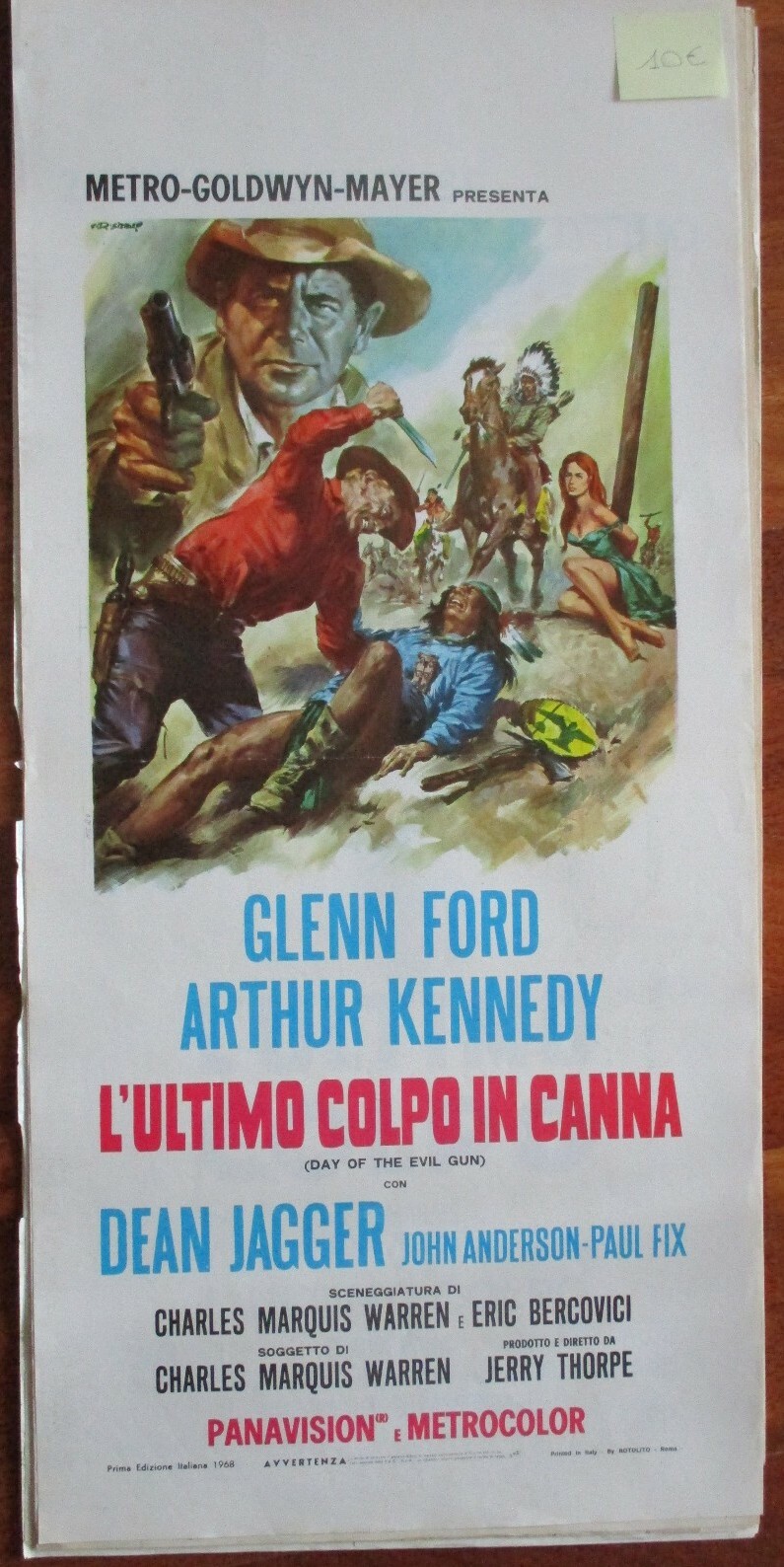 Locandina originale film L'ultimo colpo in canna (1968) - Regia di Jerry Thorpe