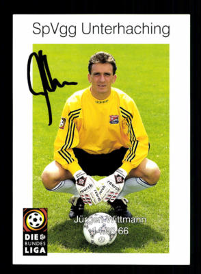 Jürgen Wittmann Autogrammkarte SpVgg Unterhaching 1997-98 Original + A 195757