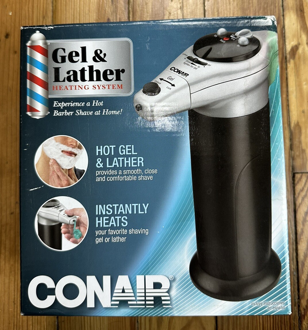 Conair GEL & LATHER Heating System Dispenser Shaving HGL1N New