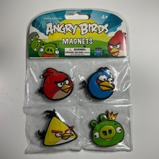 NIB Angry Birds Classic 2" Lazer Cut Magnets Four Pack  2011 3" CWT Collection