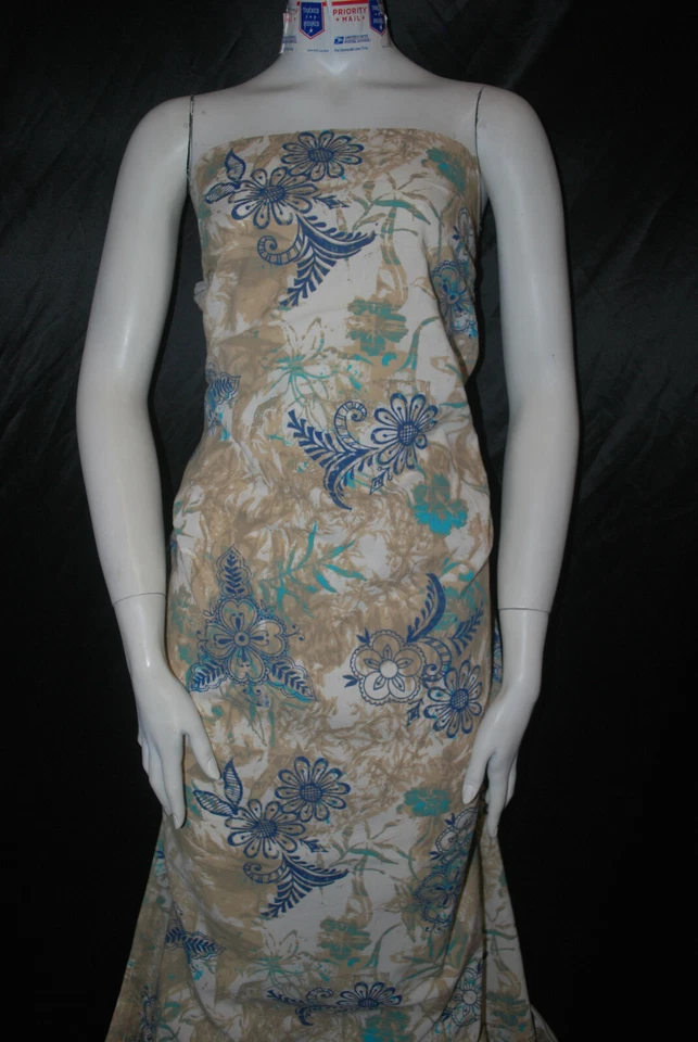 TELA DE GASA BURBUJA ARRUGADA 100% ALGODÓN PESO MEDIO HERMOSO ESTAMPADO Foto 4 de 4