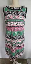 Talbots Floral Tulip Print Sleeveless Shift Dress Women’s Size 10