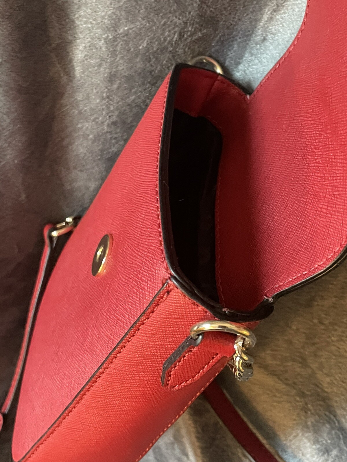 dkny Small Crossbody Bag /red Gem