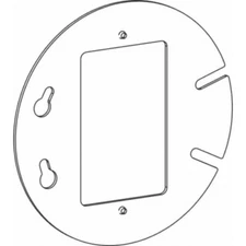 Orbit 4R1000 4 Inch Octagon PLASTER RING  FLATT  Raised Open