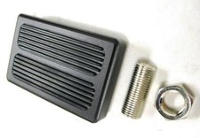 Black Anodized Aluminum Brake Clutch Pedal Foot Pad Street Rat Rod Gm Ford Chevy Black Anodized Aluminum Brake Clutch Pedal Foot Pad Street Rat Rod Gm Ford Chevy