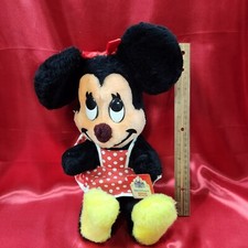 Vintage Walt Disney Disneyland Minnie Mouse Plush with Original Tag