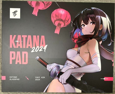 Yuki Aim Katana City2024 Glass Mousepad Limited Large Size Yuki Aim Katana City2024 Glass Mousepad Limited Large Size