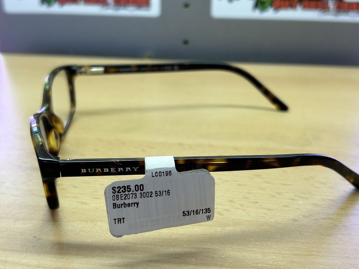 New Authentic Burberry BE 2073 3002 Tortoise Plastic Rectangle Eyeglasses 53mm Burberry BE2073 Tortoise Eyeglasses, 53mm – Shades & Optics main image 2