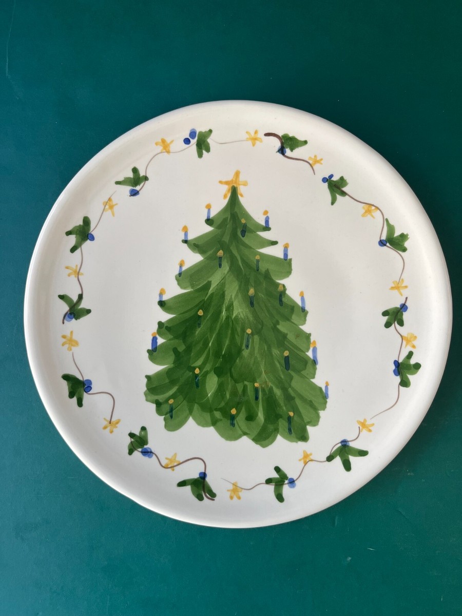 Jan PUGH Packer Creek Art POTTERY Christmas Tree Hand Painted