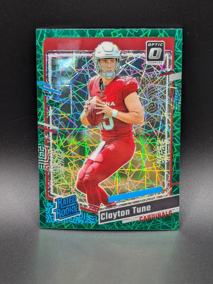 2023 Donruss Optic Football Rated Rookie Green Velocity Lazer