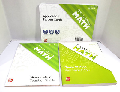 2023 McGraw Hill Florida Reveal Math Grade 4 Teacher Guide BUNDLE Lot of 3