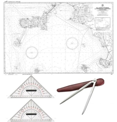 Carta Nautica Didattica 42/D - Dal Castelsardo A Olbia E Bocche Di Bonifacio, Arrotolata - Foto 10