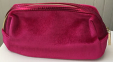 Lancome HOT PINK VELVET Makeup Cosmetic Makeup Pouch Bag Case Purse Nice